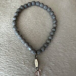 Sabika Easy Shades Gray Marble Stretch Bracelet